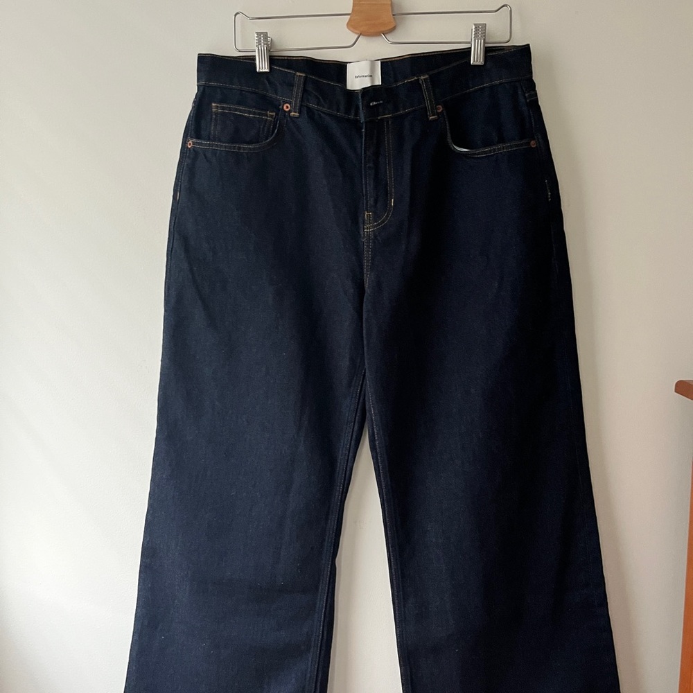 Reformation Cary Low Rise Slouchy Wide Leg Jeans in Ordine (size 30) Short